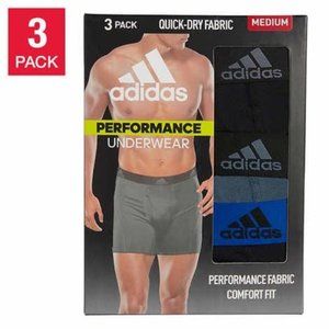 NWT Adidas Men's Performance Boxer Brief, 3-pack